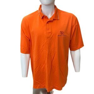University Of Mary (Bismarck, ND) Orange Polo Shirt Size XL TG Cutter & Buck